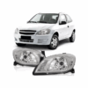 Farol Celta/Prisma 06/11 Cromado Lado Direito Import