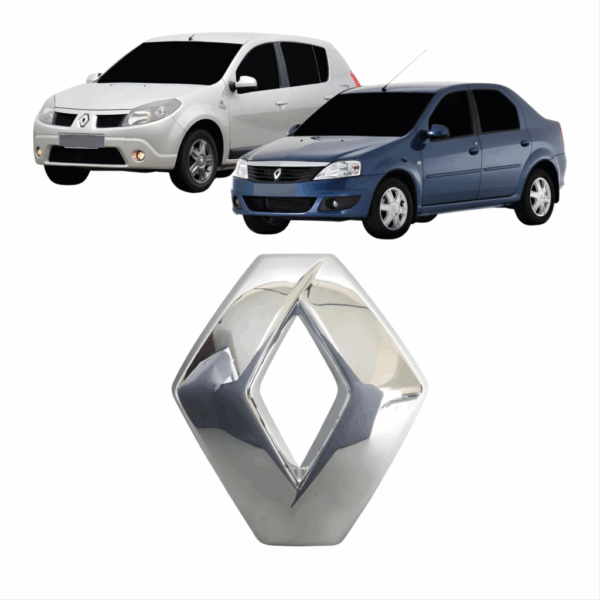 Emblema Grade Sandero Logan 2015 Cromado BapImports