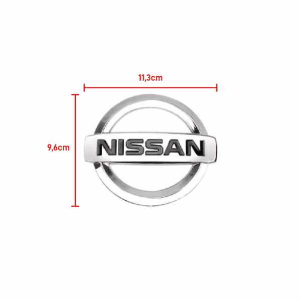 Emblema Grade Nissan March Dianteiro Cromado BapImports - Imagem 2