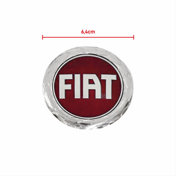 Emblema Grade Palio Uno 2005 a 2010 Vermelho - Imagem 2