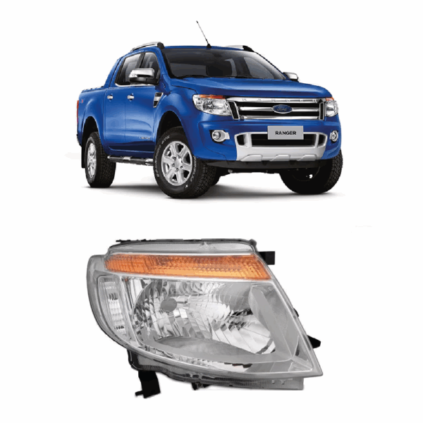 Farol Ranger 12/15 Mascara Cromado Lente Direita BapImports