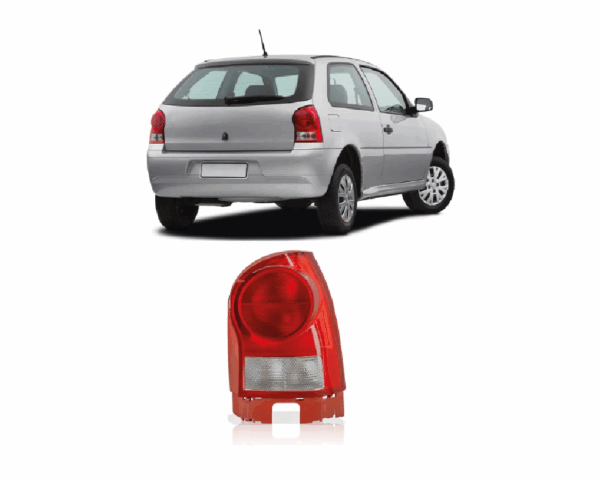 Lanterna Gol GIV Vermelha/Bicolor Lado Direito BapImports