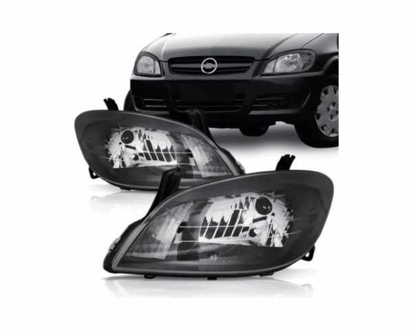 Farol Celta 2006 Mascara Negra Lado Direito Import