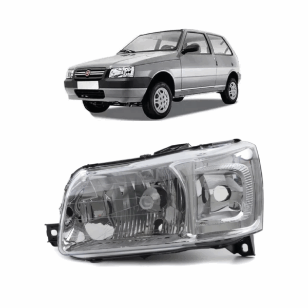 Farol Uno 04/13 Cromado Lado Esquerdo BapImports