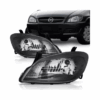 Farol Celta 2006 Mascara Negra Lado Esquerdo Import